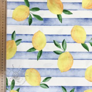 Dekorativno blago Lemons blue digital print