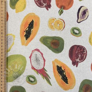 Dekorativno blago Linenlook Fruit digital print