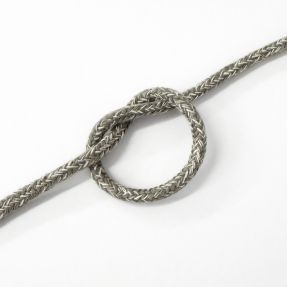 Bombažna vrvica 5 mm MELANGE light grey
