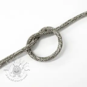 Bombažna vrvica 5 mm MELANGE light grey