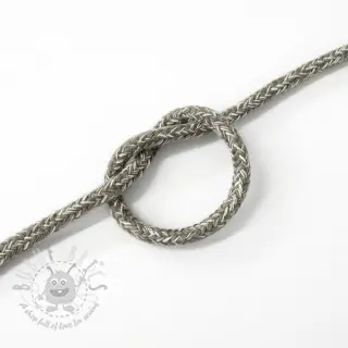 Bombažna vrvica 5 mm MELANGE light grey