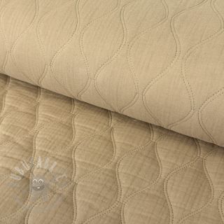 Dvostruka gaza/muslin QUILT Wave beige