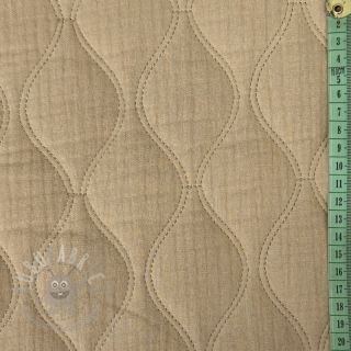 Dvostruka gaza/muslin QUILT Wave beige