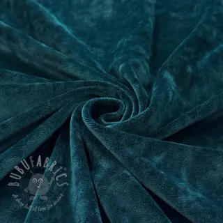 Elastičen žamet VELVET STRETCH petrol