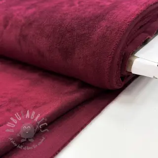 Elastičen žamet VELVET STRETCH bordeaux