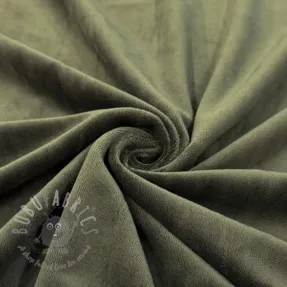 Elastičen žamet VELVET STRETCH camo green