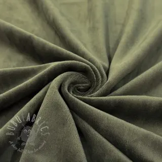 Elastičen žamet VELVET STRETCH camo green