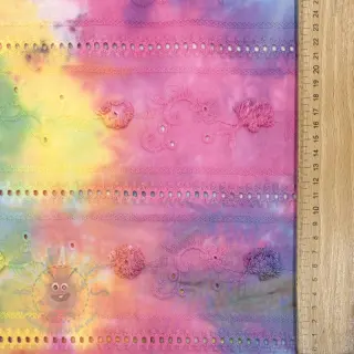 Bombažna tkanina EMBROIDERY Tie dye Della design B
