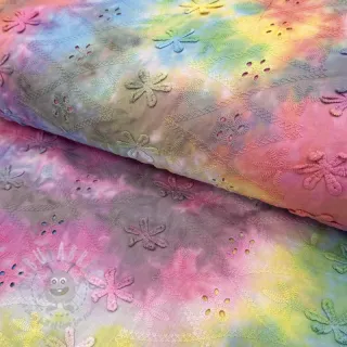 Bombažna tkanina EMBROIDERY Tie dye Della design A