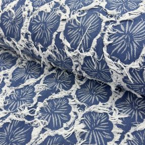 JEANS DENIM Ruffia Flowers design A