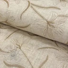 Viskoza z lanom Desert flowers design C