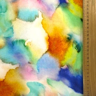 Viskoza SATIN Ambre blue digital print