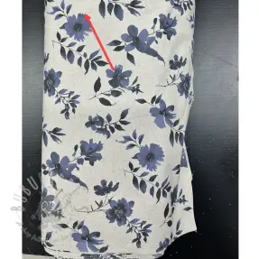 Dekorativno blago Linenlook Night flowers digital print 2nd class