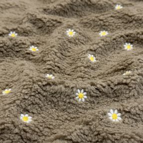 Plaščevina TEDDY EMBROIDERY Mini taupe