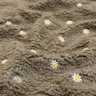 Plaščevina TEDDY EMBROIDERY Mini taupe