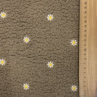 Plaščevina TEDDY EMBROIDERY Mini taupe