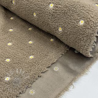 Plaščevina TEDDY EMBROIDERY Mini taupe