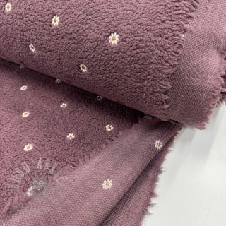 Plaščevina TEDDY EMBROIDERY Mini rosewood