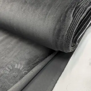 Elastičen žamet VELVET STRETCH dark grey