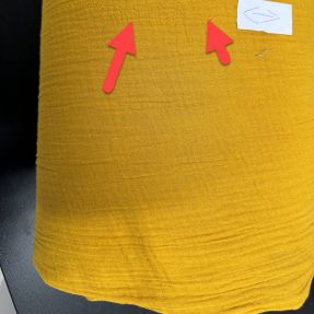 Dvojna gaza/muslin ochre 2nd class