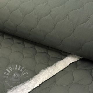 Prešita tkanina Round moss green