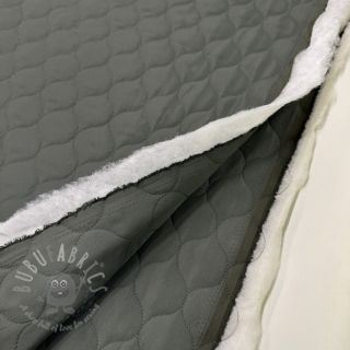 Prešita tkanina Round moss green