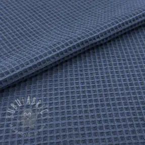 Bombažni vafel tkanja dark jeans