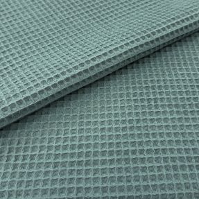 Bombažni vafel tkanja cyan