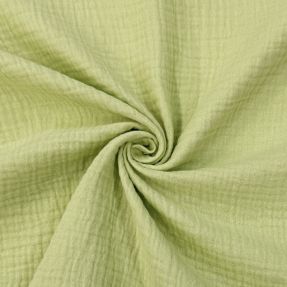 Dvojna gaza/muslin soft green ORGANIC