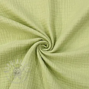 Dvojna gaza/muslin soft green ORGANIC