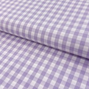 Bombažna tkanina Check lilac