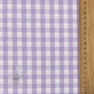 Bombažna tkanina Check lilac