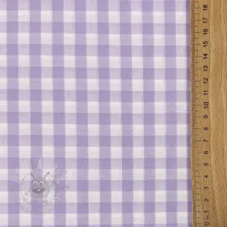 Bombažna tkanina Check lilac