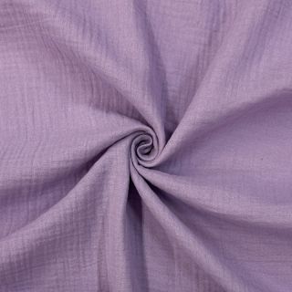 Dvojna gaza/muslin dark lilac ORGANIC
